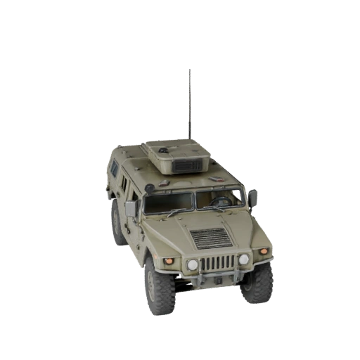 Modelo 3D Humvee Listo para Juegos para Uso en Tiempo Real Activo PBR