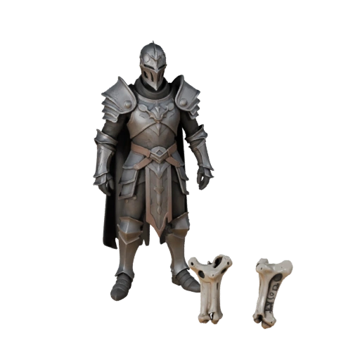 Modèle de personnage réaliste de Chevalier Arcanique - Monté