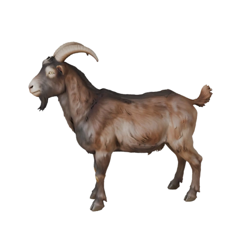 Ziege 3D Modell für Blender - PBR-Asset mit Texturen | Lizenzfrei