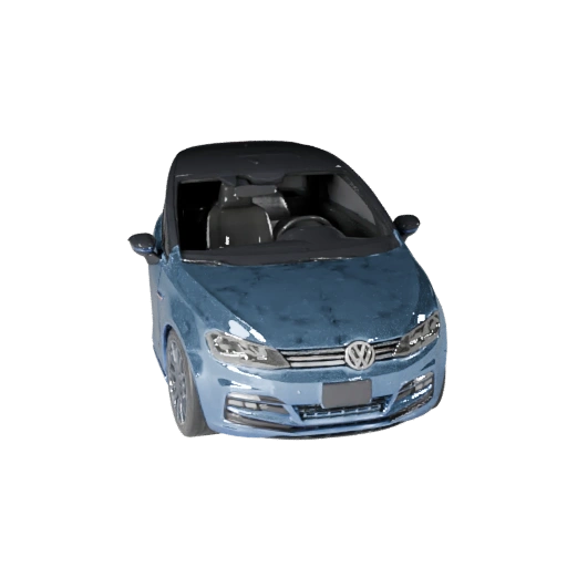 Hohe Poly Schrägheck 3D Modell für Studio-Renderings PBR-Asset