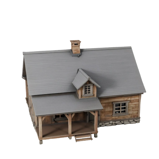 Fermette 3D pour Blender - Rendu pour l'Architecture