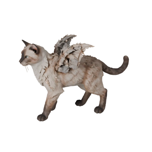 Modelo 3D Gato Birmanês para Blender - Asset PBR com Texturas | PBR