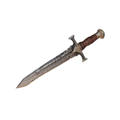 Фэнтезийный меч GLB 3D веб-ресурс для онлайн использования