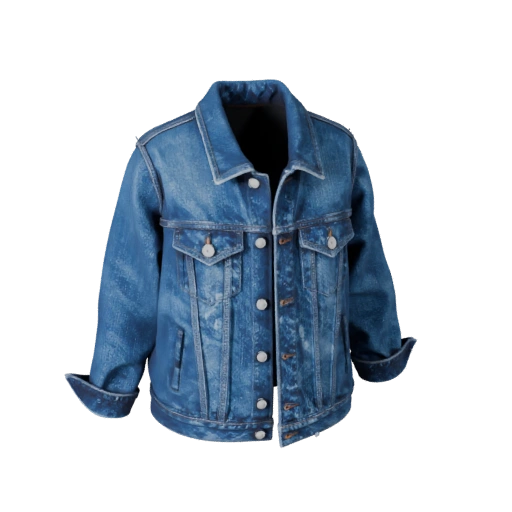 Giacca di Jeans Casual Asset 3D per Livelli Indie