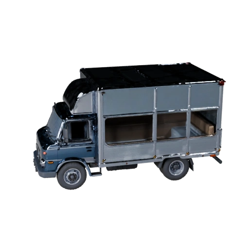 Camion Cargo Vintage Modèle 3D pour Blender & Jeux -