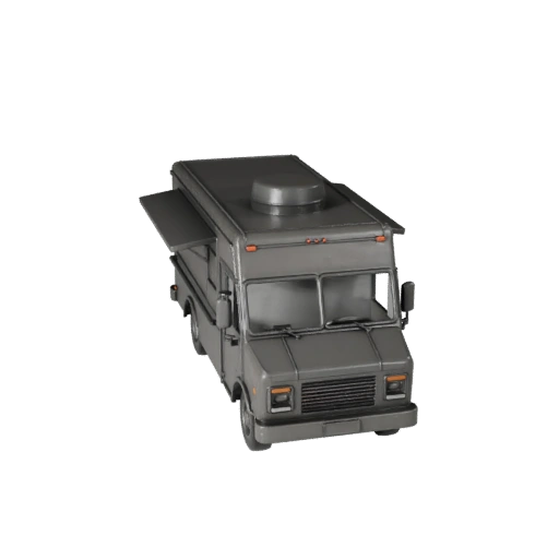 Printable Food Truck STL Model - Collectible Display