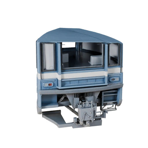 Modello 3D Tram High Poly per Rendering Studio Asset PBR