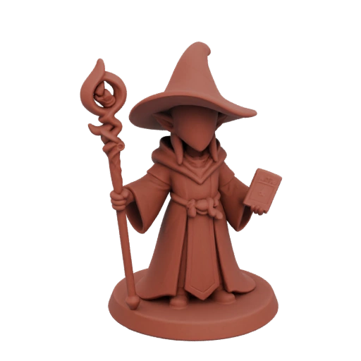 Fantasy Tiefling Zauberer Miniatur STL - Gussform