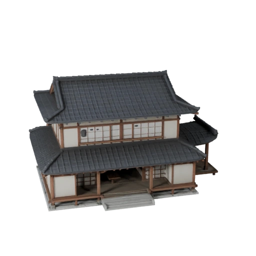 Modelo 3D de Casa Japonesa para Unreal - Asset en Tiempo Real