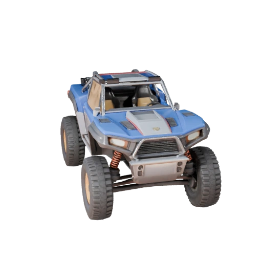Buggy de Rally en el Desierto Modelo 3D para Blender y Juegos - PBR