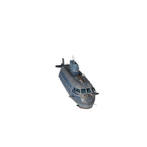 Modèle 3D de sous-marin low poly pour Unity & Unreal PBR Asset