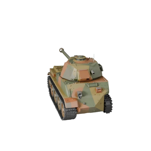 Carro Armato della Seconda Guerra Mondiale 3D Model - Asset Low Poly Stilizzato per Giochi