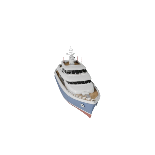 Modèle 3D Yacht Vintage Imprimable STL pour Objets de Collection