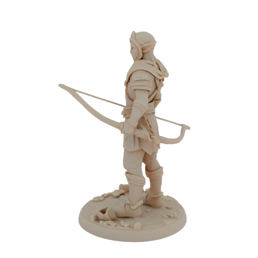 Miniatura STL de Elfo Patrulheiro de Fantasia