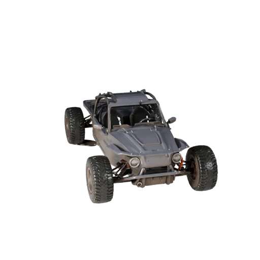 Modelo 3D de Buggy de Duna para Unity - Asset de Jogo Low Poly