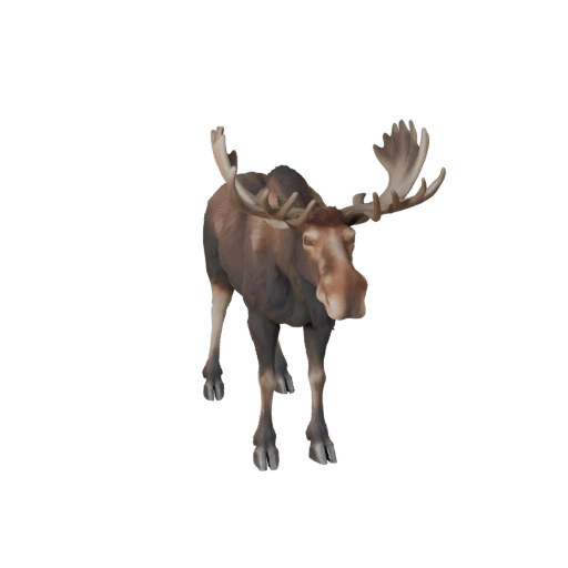 Modelo 3D de Alce para Blender - Recurso PBR con Texturas | Libre de Regalías