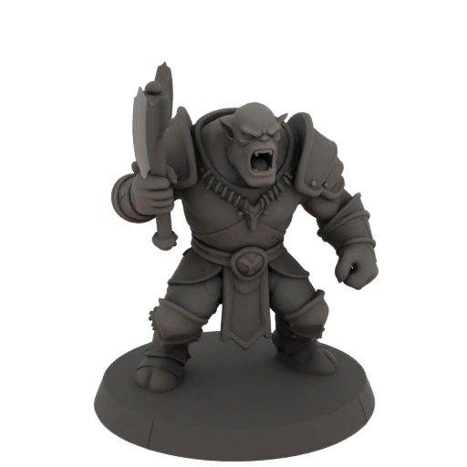 Mittelalterlicher Ork Bogenschütze Miniatur STL
