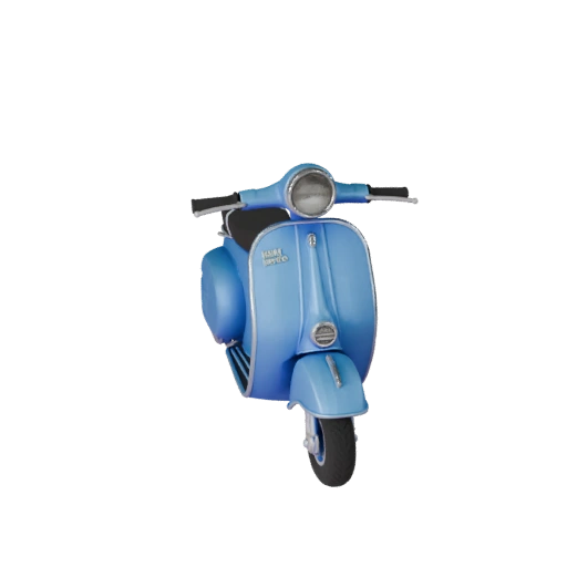 Modèle 3D Imprimable de Scooter Rétro STL pour Objets de Collection &