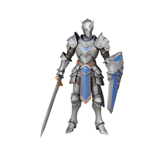 Anime Arcane Paladin Charaktermodell - Geriggt
