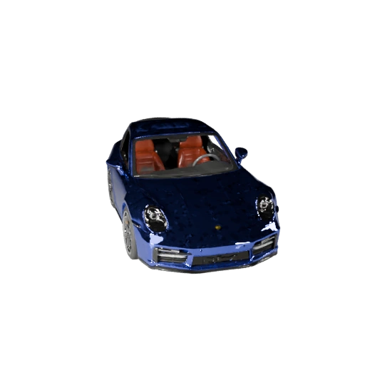 Low Poly Porsche Inspired Sports Car 3D Model for Unity