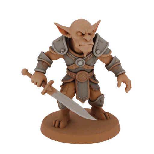 Miniatura Goblin Arciere Fantasy STL - In Agguato