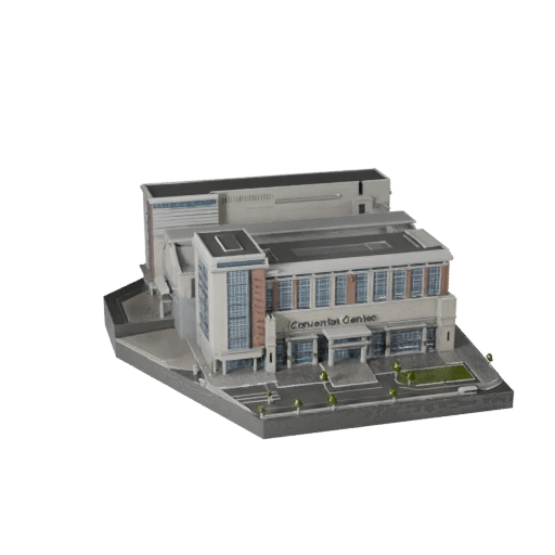 Modelo 3D de Centro de Convenções para Unreal - Ativo em Tempo Real