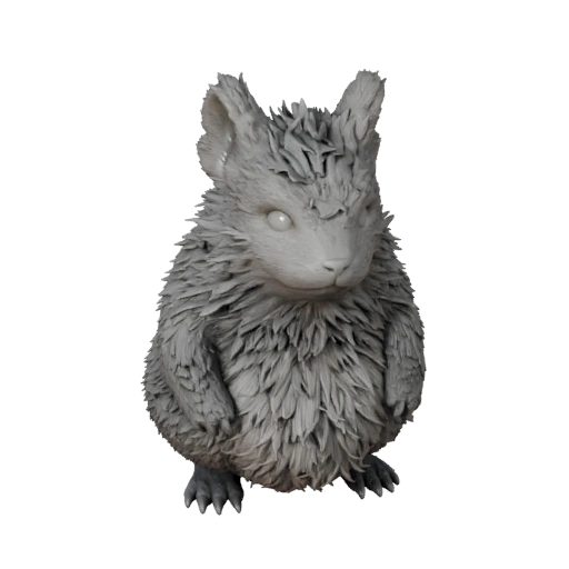 Modèle 3D Chinchilla Haute Poly - Actif STL Détaillé pour Impression