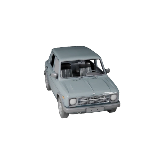 Oldtimer 3D-Modell für Unity - Low Poly Game Asset