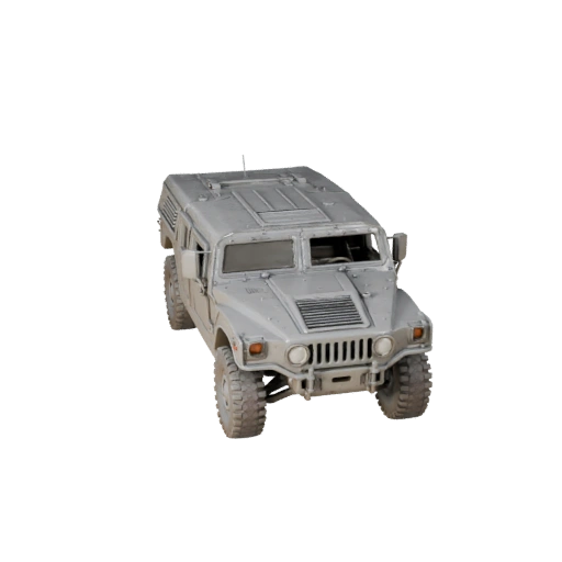 Modelo 3D Humvee para Unity - Activo Pro de Juego Poligonal Bajo