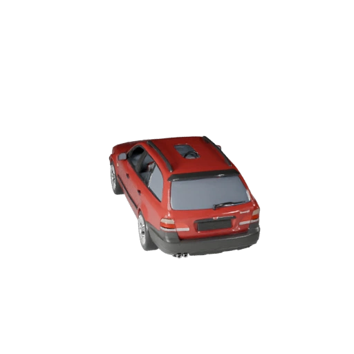 Station Wagon 3D Model for Blender & Games - PBR Asset