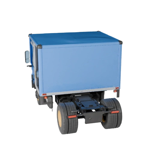 Spielbereiter Kastenwagen 3D-Modell für Echtzeitnutzung PBR-Asset (Legacy)