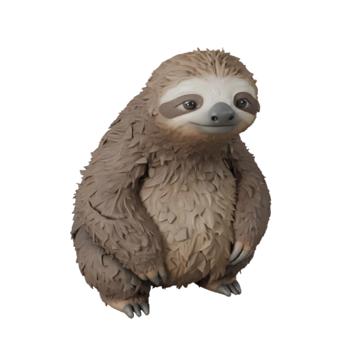 Modello 3D Bradipo High Poly - Asset STL Dettagliato per la Stampa