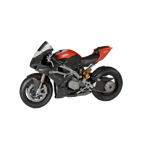 Modèle 3D de Moto Sportive Inspirée de Ducati Prêt pour le Jeu