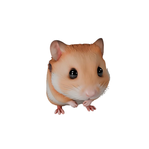 Realistischer Hamster 3D-Modell - Rigged PBR Asset für Spiele | PBR