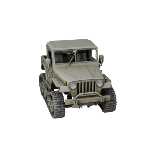 Military Jeep 3D Model for Blender & Games - PBR Asset