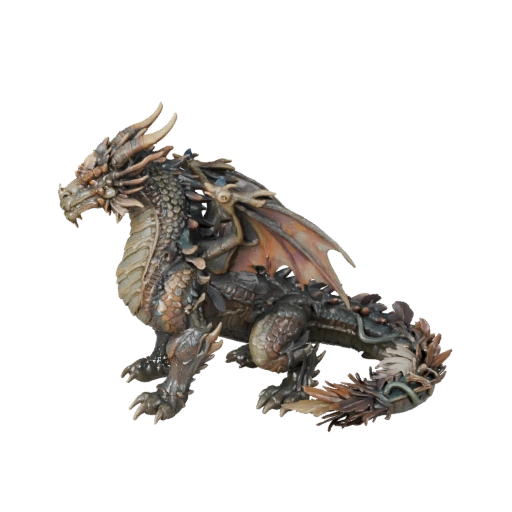 Forest Dragon 3D Model for Blender - PBR Asset with Textures