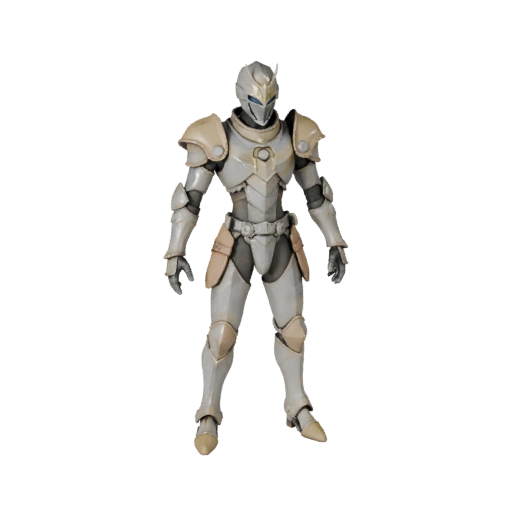 Modèle de personnage Chevalier blindé anime - Monté