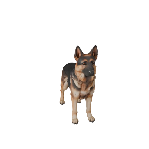 Modello 3D Pastore Tedesco per Unity - Asset Pronto per il Gioco, FBX