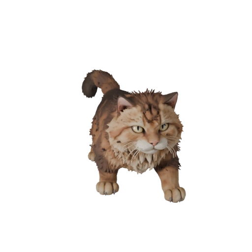 Modèle 3D de Chat Sibérien Dessin Animé - Asset Stylisé pour Animation