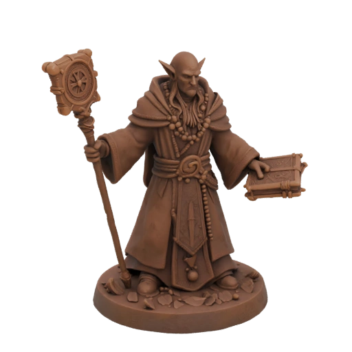 Miniature STL Elfe Magicien Dark Fantasy - Attaque