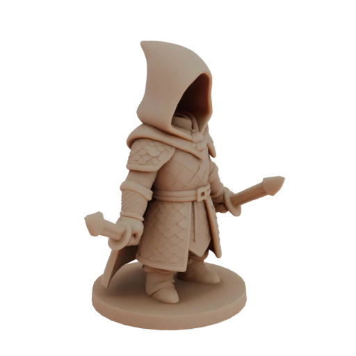 Mittelalterlicher Schurken-Miniatur STL - Gussform