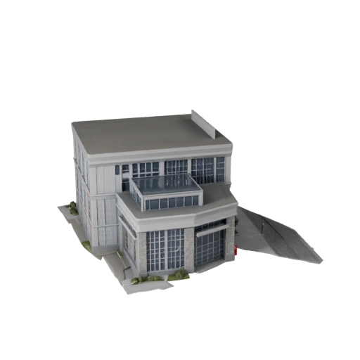 Modello 3D Sottostazione Elettrica per Blender - Asset di Rendering