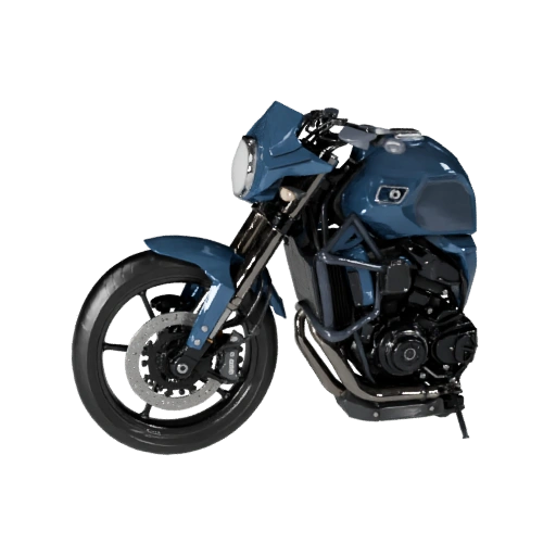 Moto de Aventura Alto Poligonagem 3D para Estúdio