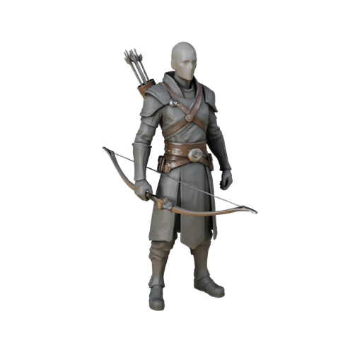 Modelo de Personagem Patrulheiro Arcano de Ficção Científica - Articulado