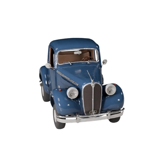 Oldtimer 3D-Modell für Blender & Spiele - Realistisches PBR