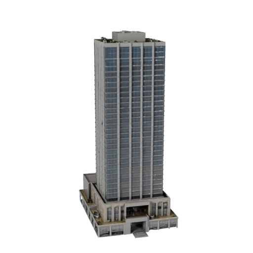 Hochhaus Büro Turm 3D Modell - Realistisches Archviz Asset