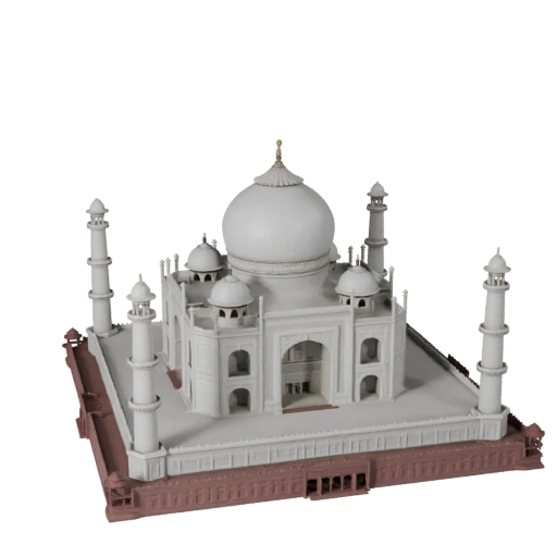 Taj Mahal 3D Modell für Unity - Spiel-Asset für Architektur