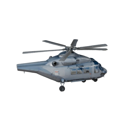 Modelo 3D de helicóptero de carga para Blender - PBR realista