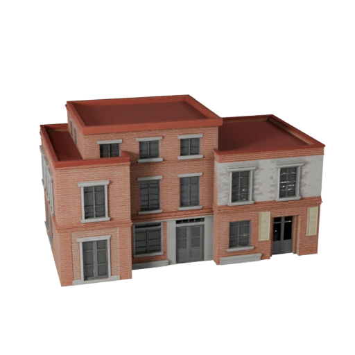 Casa Mediterranea Low Poly 3D per Giochi e VR