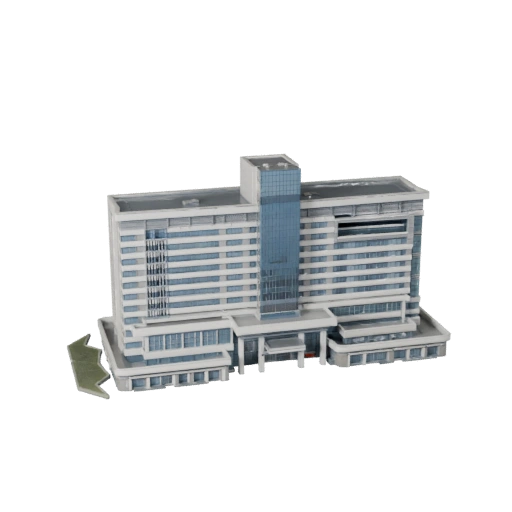 Hospital Building 3D Model for Unreal - Realtime Asset